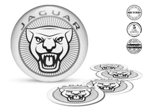 Jaguar Decalcomania su Ruote Etichette Cupola Pregiate